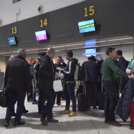 Aficionados del Betis viajan a Manchester para apoyar a su equipo 