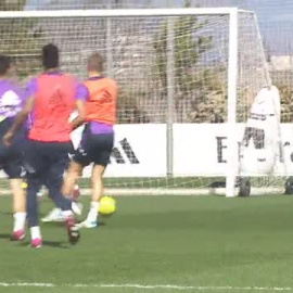Penúltima sesión para los de Ancelotti antes de recibir al Espanyol  