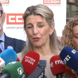 Yolanda Díaz celebra que el acuerdo permite "la garantía de las pensiones en nuestro país"