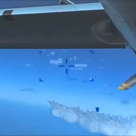 EEUU comparte las imágenes del ataque a su dron por parte del avión de combate ruso