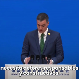 Vídeo | Sánchez ofrece en China a España como un socio "fiable" para buscar la paz y recibir inversiones