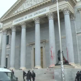 Activistas climáticos atacan el Congreso 