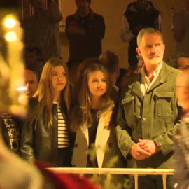 Los reyes visitan por sorpresa la pasión viviente de Chinchón