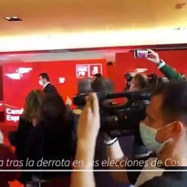 Luis Tudanca tras la derrota en las elecciones de Castilla y León