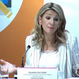 Yolanda Díaz critica que las empresas sigan "forrándose" a costa de los salarios