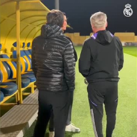 Cristiano, en el entrenamiento del Real Madrid en Riad