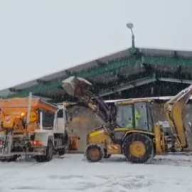 Problemas en las carreteras del norte por las nevadas que trae la borrasca Fien