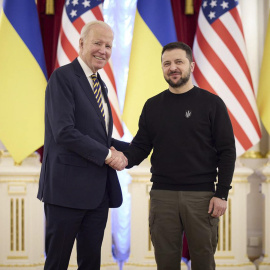 Biden visita por sorpresa a Zelenski en Kiev en vísperas del primer aniversario de la guerra