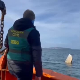 El narcosubmarino encontrado en Vilagarcía está vacío