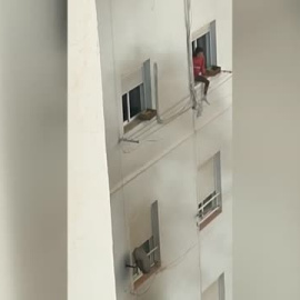 Un incendio desata el pánico en un edificio de Valencia