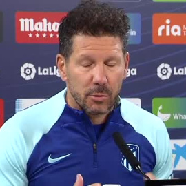 Simeone: "Cuando uno tiene una forma de jugar seguramente tiene un buen paso hecho"