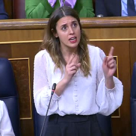 Irene Montero: "Los derechos feministas no se negocian con el Partido Popular"