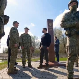 Zelenski visita la frontera con Bielorrusia y Polonia