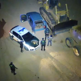 Detenidos dos individuos pillados "in fraganti" robando gasóleo de maquinaria de obra