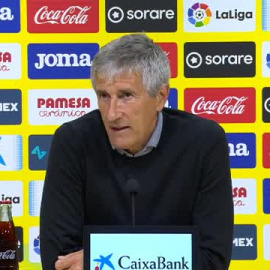 Quique Setién: "La victoria siempre eleva el estado de ánimo, pero hay que seguir"