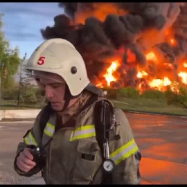 Arde un almacén de combustible en Crimea tras un ataque con dron