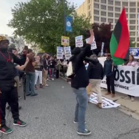 Manifestantes climáticos denuncian en Washington el uso de combustibles fósiles