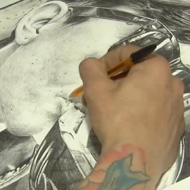 Un artista gallego triunfa con sus espectaculares dibujos elaborados a boli Bic