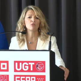 Yolanda Díaz aprovecha el 1 de mayo para anunciar su intención de reducir la jornada laboral