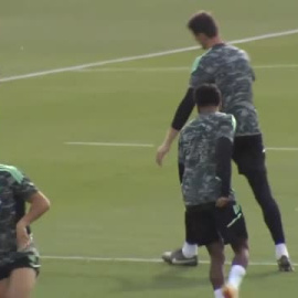 Último entrenamiento del Real Madrid antes de recibir al City   