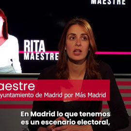 Rita Maestre: "La política tiene que ser hablar de los problemas y hablar de las soluciones. Y cuando nos alejamos de eso, entonces es cuando se genera desafección"