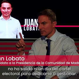 Juan Lobato: “Ayuso en cuatro años no ha salido ni un día del cartel electoral para dedicarse a gestionar”