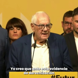 Ernest Maragall lamenta la "derechización" y la entrada de Vox al Ayuntamiento de Barcelona