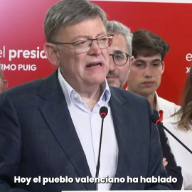 Ximo Puig, tras perder la presidencia de la Generalitat: "Espero que la sociedad valenciana no caiga en la división ni en las trincheras"