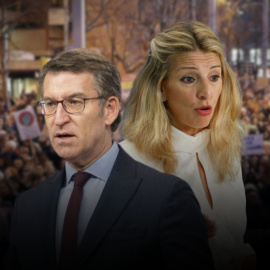 Yolanda Díaz, tajante ante Feijóo: "Ha pactado con la extrema derecha para pisotear los derechos de las mujeres"