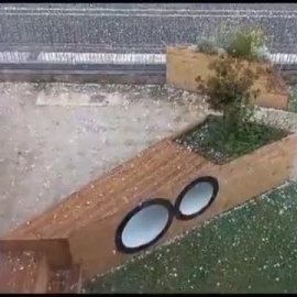 Tarde de tormentas en Guipúzcoa con el granizo como protagonista