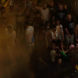 Lanjarón se vuelve a mojar en su tradicional 'batalla'