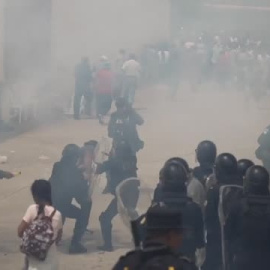 Disturbios en Guatemala durante la jornada electoral