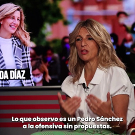 Entrevista a Yolanda Díaz:  "Observo a un Pedro Sánchez a la ofensiva y sin propuestas"