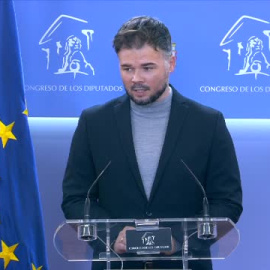 Rufián sobre la reforma del delito de malversación: "Se ha pensado más en futuras generaciones o hechos"