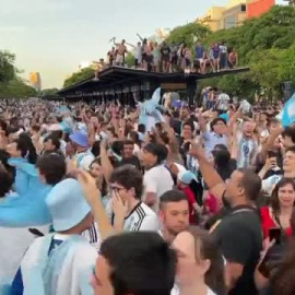 Miles de argentinos celebran el pase a la final