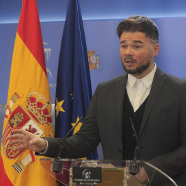 Rufián: "Aunque una parte del Poder Judicial le ha declarado la guerra a una serie de partidos e ideas, es subsanable"