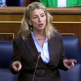 Yolanda Díaz: "El Partido Popular va a Argentina a traer sacas de votos"