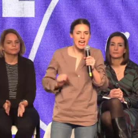 Irene Montero asegura que sería "desastroso" que el PSOE sacara su reforma del 'sí es sí' con PP y Vox