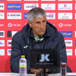 Quique Setién tras ganar al Almería: "Hemos controlado completamente el partido"