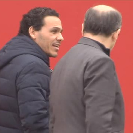 Monchi y Castro, presentes en el entrenamiento del Sevilla