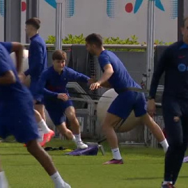 Sesión de recuperación para el Barça tras no pasar del empate ante el Girona   