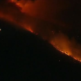 Gigantesco incendio en un bosque de New Jersey 