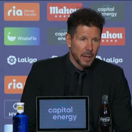 Simeone: "El equipo está muy bien, ojalá podamos terminar así la temporada"