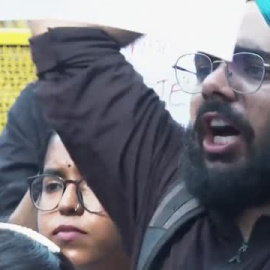 Protestas en contra de las agresiones sexuales en la India