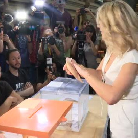 Yolanda Díaz llama a los ciudadanos a acudir a votar