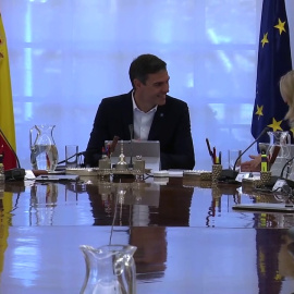 Moncloa muestra la sintonía entre Pedro Sánchez y Yolanda Díaz en el primer Consejo de Ministros tras las elecciones del 23J