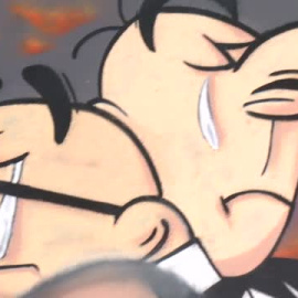 Aparece en Barcelona un mural de Mortadelo y Filemón llorando la muerte de Ibáñez    