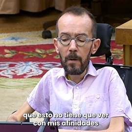 El discurso de despedida de Pablo Echenique: "Estoy orgulloso de haber dicho verdades que otros no se atreven a decir"
