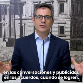Bolaños: "Después de todos los insultos, le agradezco a Fejióo que ahora diga que el PSOE es constitucionalista"