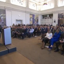 El presidente Zelenski interviene en el Parlamento danés